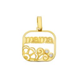 Colgante Oro 9kts 21x18mm 9K16568 Circonitas