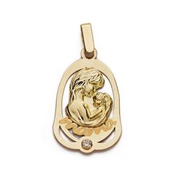 Colgante Oro 9kts 25x15mm 9K16742 Circonita