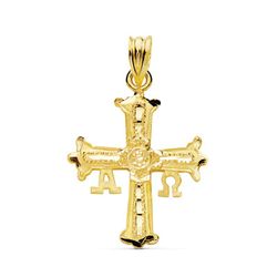 Anhänger aus 9-karätigem Gold, 27 x 24 mm, 9KP7664-325, Covadonga-Kreuz