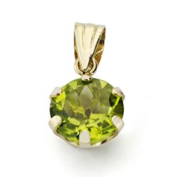 Colgante Oro 9kts 8x8mm 9K21183-5 Olivina