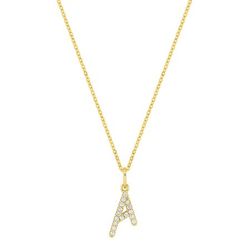 Colgante Oro 9Kts (9)9KLGD01AY Letra A - Diamantes Laboratorio 0,10ct