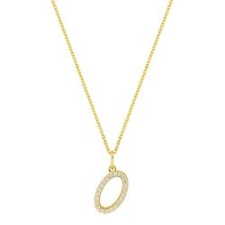 Colgante Oro 9Kts (9)9KLGD01OY Letra O - Diamantes Laboratorio 0,13ct