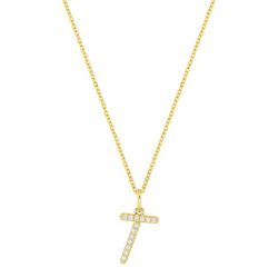 Colgante Oro 9Kts (9)9KLGD01TY Letra T - Diamantes Laboratorio 0,08ct