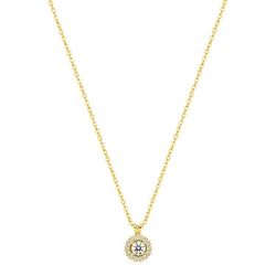 Colgante Oro 9Kts (9)9KLGD124Y Diamantes Laboratorio 0,16ct