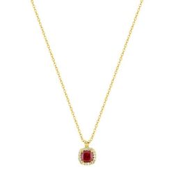 Colgante Oro 9Kts (9)9KLGR229Y Diamantes Laboratorio 0,05ct - Rubí