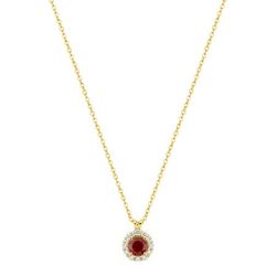 Colgante Oro 9Kts (9)9KLGR231Y Diamantes Laboratorio 0,13ct - Rubí