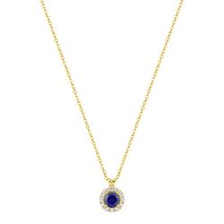 Colgante Oro 9Kts (9)9KLGS231Y Diamantes Laboratorio 0,13ct - Zafiro