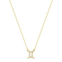 Colgante Oro 9kts Argyor MRM (9)397483.Z0 Zodiaco Géminis C. Circonitas