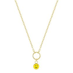 Colgante Oro 9Kts Argyor MRM (9)397565.00 Esmaltado Cara Sonriente Amarilla