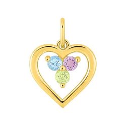 Colgante Oro 9kts Argyor MRM (9)397608.V0 Corazón Piedras Varias