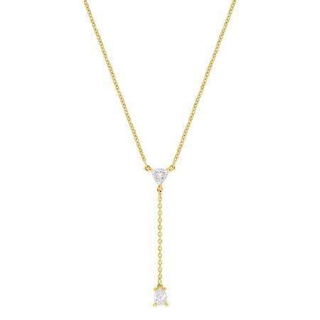 Colgante Oro 9Kts Argyor Mujer (9)9KLGD247Y Diamantes Laboratorio 0,35ct SYN F-VS