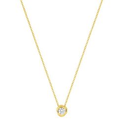Colgante Oro 9Kts Argyor Mujer (9)9KLGD248Y Diamantes Laboratorio 0,15ct SYN F-VS