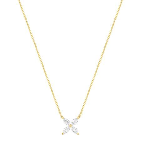 Colgante Oro 9Kts Argyor Mujer (9)9KLGD279Y Diamantes Laboratorio 0,48ct SYN F-VS