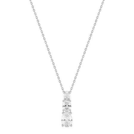 Colgante Oro Blanco 18krs Argyor MRM Mujer (18)DS3025.21 Diamantes Laboratorio 1,16 ct SYN F-VS
