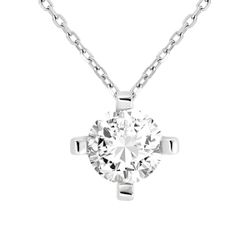 Colgante Oro Blanco 18kts 0609534 Diamante Laboratorio 1,50 cts