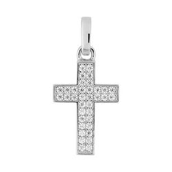 Colgante Oro Blanco 18kts Argyor MRM (18)3.7526.31 Cruz C. Diamantes 0,29ct GH-P1