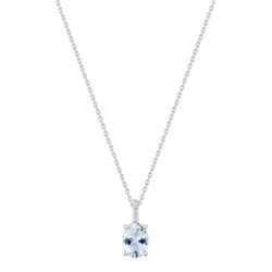Colgante Oro Blanco 18kts Argyor MRM (18)3.7569.M1 Piedra Aguamarina 1,11ct