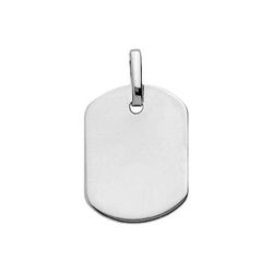 Colgante Oro Blanco 18kts Argyor MRM (18)T3G Placa En Brillo