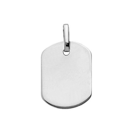 Colgante Oro Blanco 18kts Argyor MRM (18)T3G Placa En Brillo