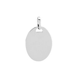 Colgante Oro Blanco 18Kts Argyor MRM (18)T8G Placa En Brillo
