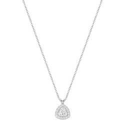 Colgante Oro Blanco 9Kts (9)9KLGD135W Diamantes Laboratorio 0,31ct