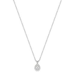 Colgante Oro Blanco 9Kts (9)9KLGD223W Diamantes Laboratorio 0,10ct