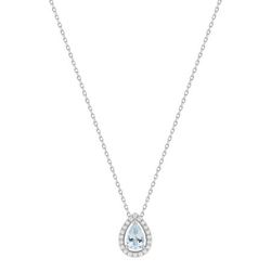 Colgante Oro Blanco 9Kts Argyor MRM (9)397568.M1 Diamantes 0,08 GH-P - Aguamarina 0,30ct