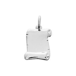 Colgante Oro Blanco 9kts Argyor MRM (9)661031 Placa En Brillo