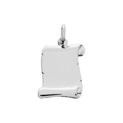 Colgante Oro Blanco 9kts Argyor MRM (9)661098 Placa En Brillo