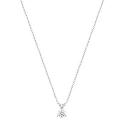 Colgante Oro Blanco 9kts Argyor-MRM (9)9KLGD063W Diamante F-VS SYNT 0.25CT