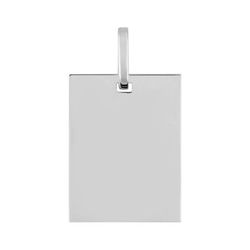 Colgante Oro Blanco 9kts Argyor MRM (9)9KR3G Placa En Brillo