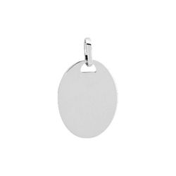 Colgante Oro Blanco 9kts Argyor MRM (9)9KT8G Placa En Brillo