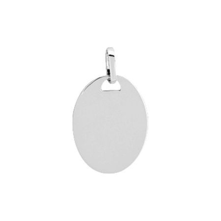 Colgante Oro Blanco 9kts Argyor MRM (9)9KT8G Placa En Brillo