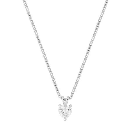 Colgante Oro Blanco 9Kts Argyor Mujer (9)9KLGD233W Diamantes Laboratorio 0,19ct SYN F-VS