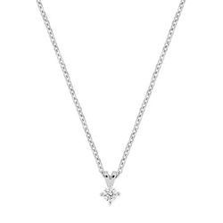 Colgante Oro Blanco 9Kts Argyor Mujer (9)9KLGD235W Diamantes Laboratorio 0,05ct SYN F-VS