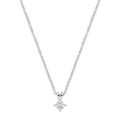 Colgante Oro Blanco 9Kts Argyor Mujer (9)9KLGD236W Diamantes Laboratorio 0,10ct SYN F-VS