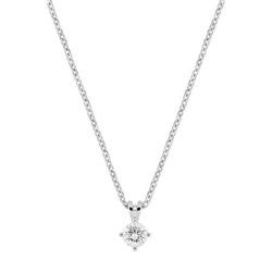 Colgante Oro Blanco 9Kts Argyor Mujer (9)9KLGD237W Diamantes Laboratorio 0,15ct SYN F-VS