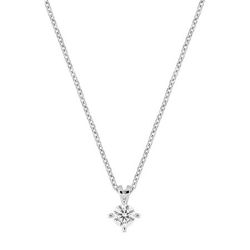 Colgante Oro Blanco 9Kts Argyor Mujer (9)9KLGD238W Diamantes Laboratorio 0,20ct SYN F-VS