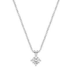 Colgante Oro Blanco 9Kts Argyor Mujer (9)9KLGD239W Diamantes Laboratorio 0,25ct SYN F-VS