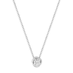 Colgante Oro Blanco 9Kts Argyor Mujer (9)9KLGD248W Diamantes Laboratorio 0,15ct SYN F-VS