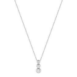Colgante Oro Blanco 9Kts Argyor Mujer (9)9KLGD263W Diamantes Laboratorio 0,19ct SYN F-VS