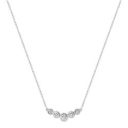 Colgante Oro Blanco 9Kts Argyor Mujer (9)9KLGD264W Diamantes Laboratorio 0,29ct SYN F-VS