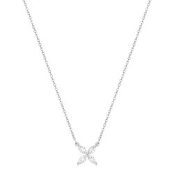 Colgante Oro Blanco 9Kts Argyor Mujer (9)9KLGD265W Diamantes Laboratorio 0,25ct SYN F-VS