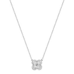 Colgante Oro Blanco 9Kts Argyor Mujer (9)9KLGD276W Diamantes Laboratorio 0,32ct SYN F-VS