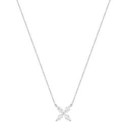 Colgante Oro Blanco 9Kts Argyor Mujer (9)9KLGD279W Diamantes Laboratorio 0,48ct SYN F-VS