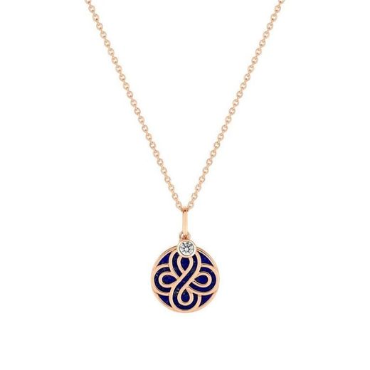 Colgante Oro Rosa 18kts (18)3.5509.24 Chance 4.00 Lapislázuli 0.10ct GH SI Diamantes