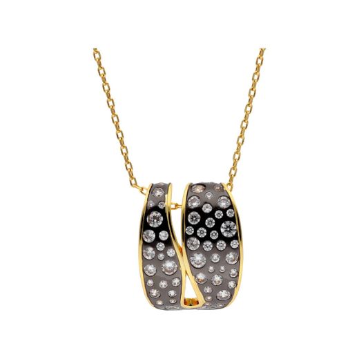 Colgante Paladio Dorado Liska Mujer AKM001CL-D Circonitas