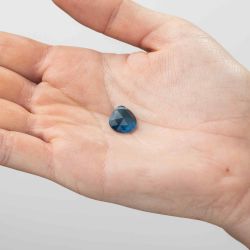 Colgante Piedra Mineral Mujer 12mm CHM0017MIGB Lagrima Glass Blue