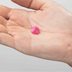 Colgante Piedra Mineral Mujer 12mm CHM0017MIRU Lagrima Rubí