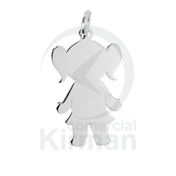 Colgante Plata 072295 Niña 11x20mm